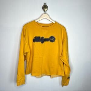 University of Michigan Gold Crewneck Cropped